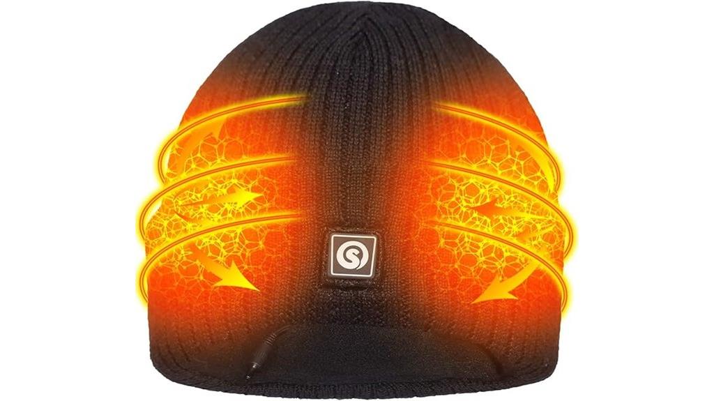 battery heated beanie hat