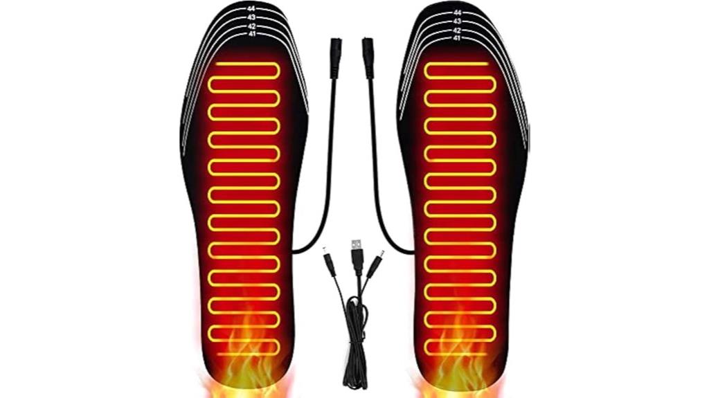 comfortable usb heated insoles