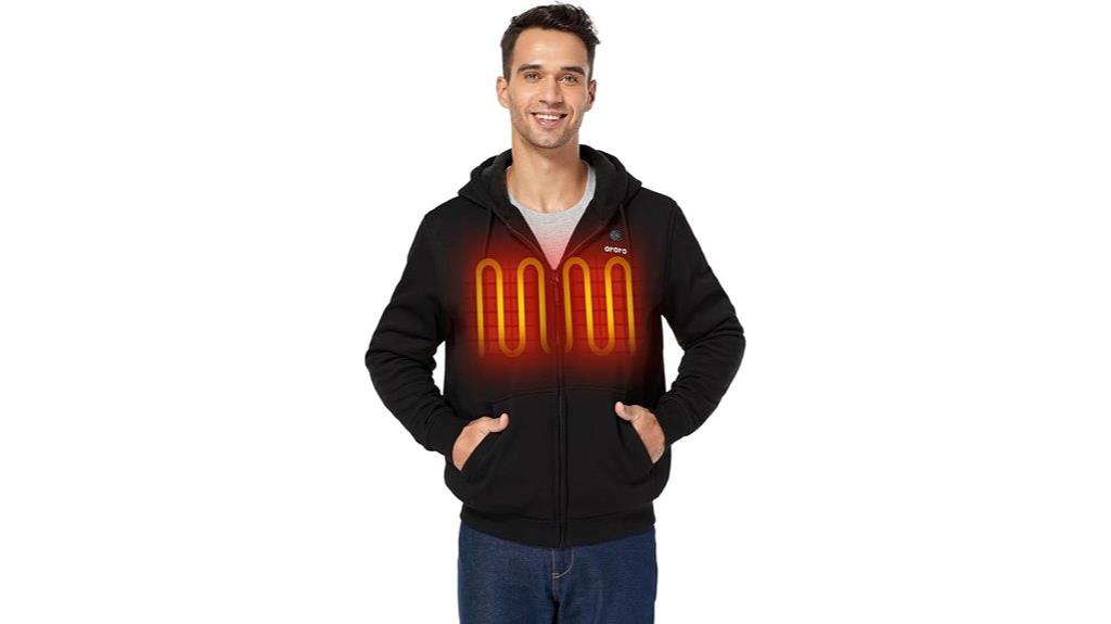 heated hoodie for comfort