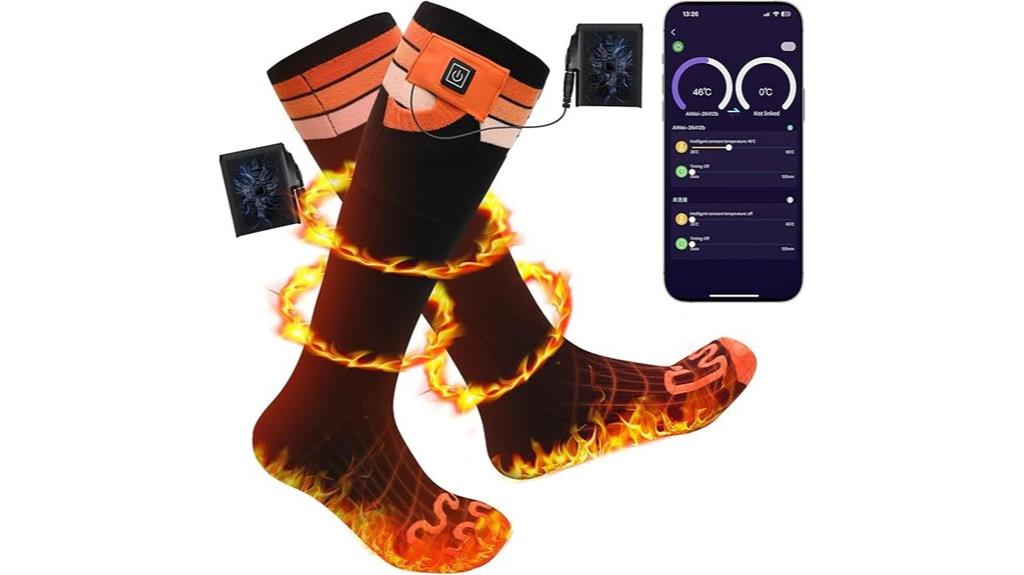 heated socks for warmth