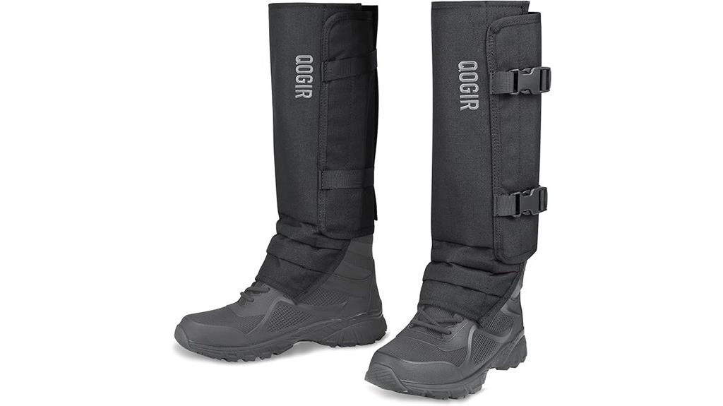 outdoor protection with gaiters