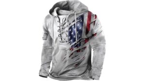 PORCLAY Mens American Flag Hoodie Review