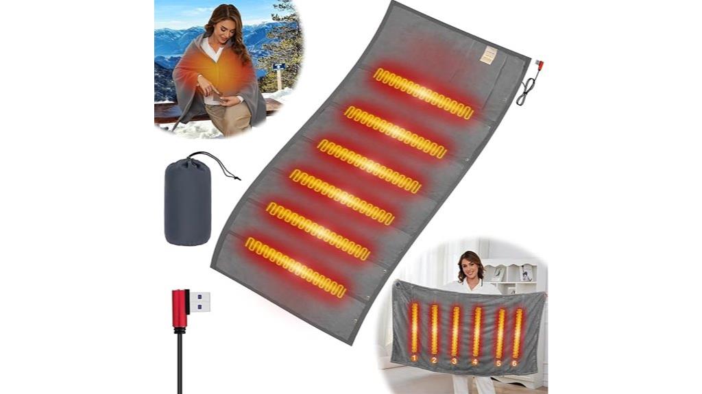 portable battery operated heated blanket