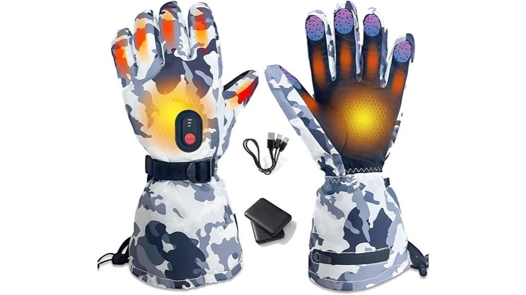 warm rechargeable winter gloves